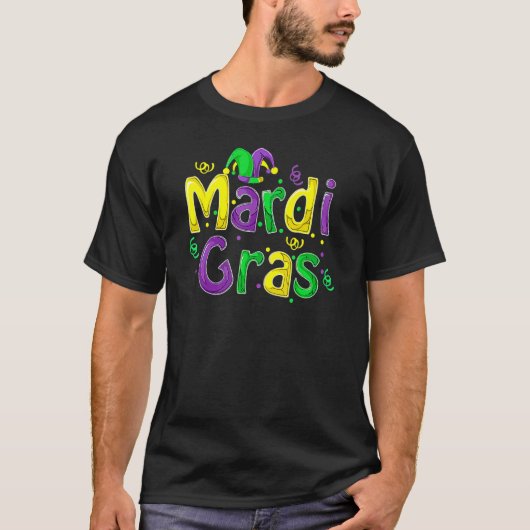 Mardi Gras Cute Carnival Fat Tuesday Funny_5 T-Shirt (Vorderseite)