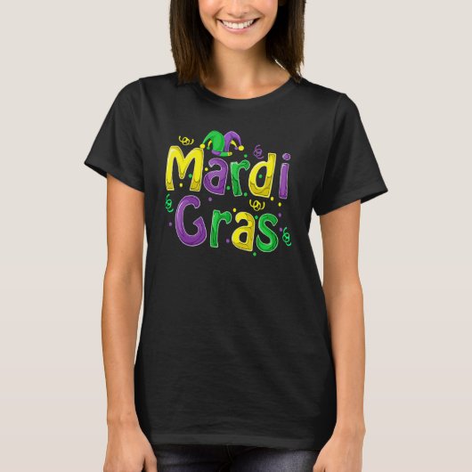 Mardi Gras Cute Carnival Fat Tuesday Funny Gift T-Shirt (Vorderseite)
