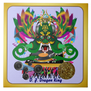 Mardi Gras D. J. Dragon King View Tips bitte Fliese