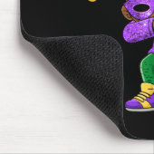 Mardi Gras Dabbing Black Boys Jersey Hat New Orlea Mousepad (Ecke)