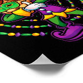 Mardi Gras Dabbing Boys Kids Gift Funny New Orlean Poster (Ecke)