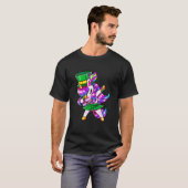 Mardi Gras Dabbing Unicorn T-Shirt (Vorne ganz)