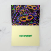 Mardi Gras Dackel Karte (Innenseite)