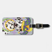 Mardi Gras Dalmatiner Gepäckanhänger (Vorderseite horizontal)