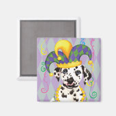 Mardi Gras Dalmatiner Magnet (Vorderseite/Rückseite)