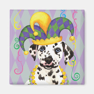 Mardi Gras Dalmatiner Magnet