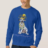 Mardi Gras Dalmatiner Sweatshirt (Vorderseite)