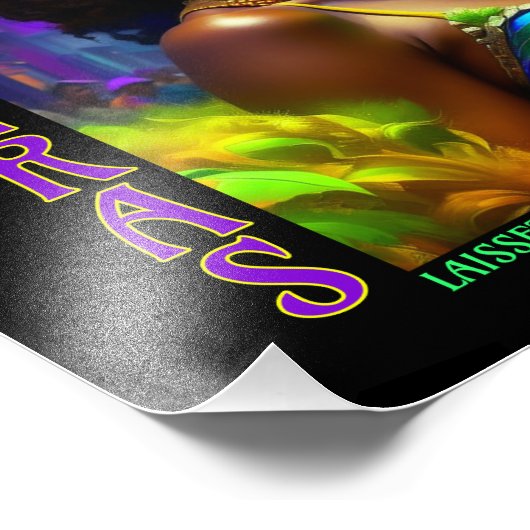 Mardi Gras Dancer Fotodruck (Ecke)