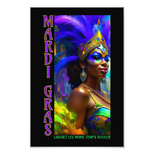 Mardi Gras Dancer Fotodruck