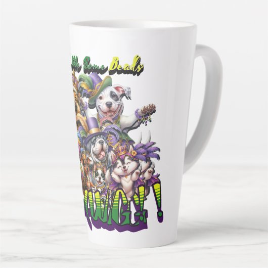 Mardi Gras Dawg Milchtasse (Rechte Ecke)