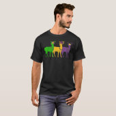Mardi Gras Deer Beads Festival Tiere Jester Hat T-Shirt (Vorne ganz)