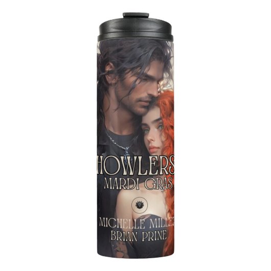 Mardi Gras der Howlers Thermosbecher (Vorderseite)