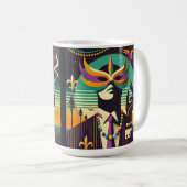 Mardi Gras der Raucher Kaffeetasse (VorderseiteRechts)