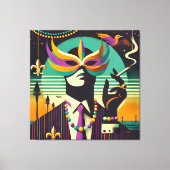 Mardi Gras der Raucher Leinwanddruck (Vorderseite)