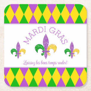 Mardi Gras! Der Untersetzer "Good Times Roll Paper