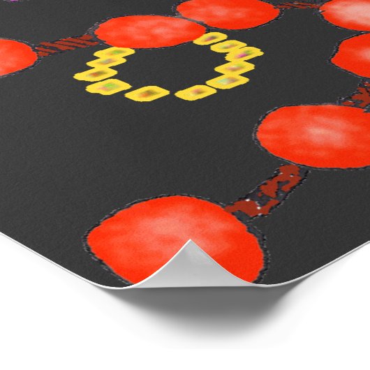 Mardi Gras Design 1 Poster (Ecke)