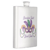 Mardi Gras Design Classic Stainless Steel Flask Flachmann (Rechts)