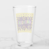 Mardi Gras Design Glas (Rückseite)