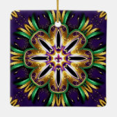 Mardi Gras Design Keramikornament (Rückseite)