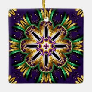 Mardi Gras Design Keramikornament