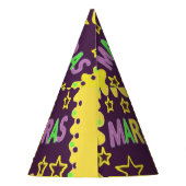 Mardi Gras Design Partyhütchen (Rückseite)