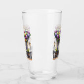 Mardi Gras Design Shaker Glasstasse Glas (Links)