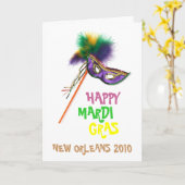 MARDI GRAS DESIGNS KARTE (Gelbe Blume)