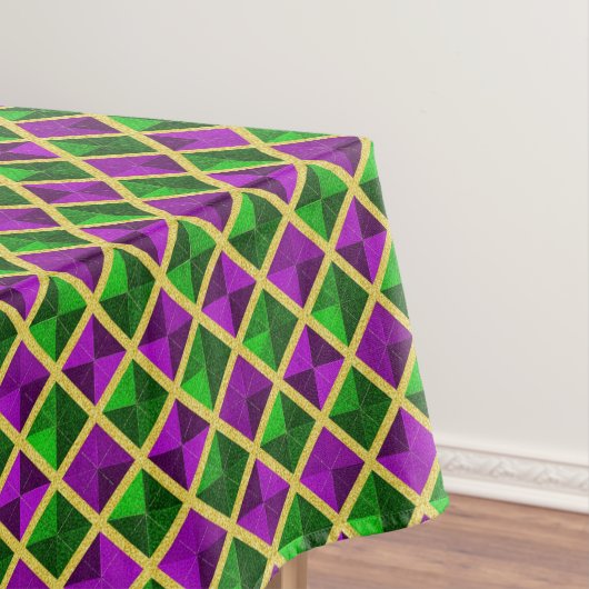 Mardi Gras Diamant Tischdecke (Beispiel)