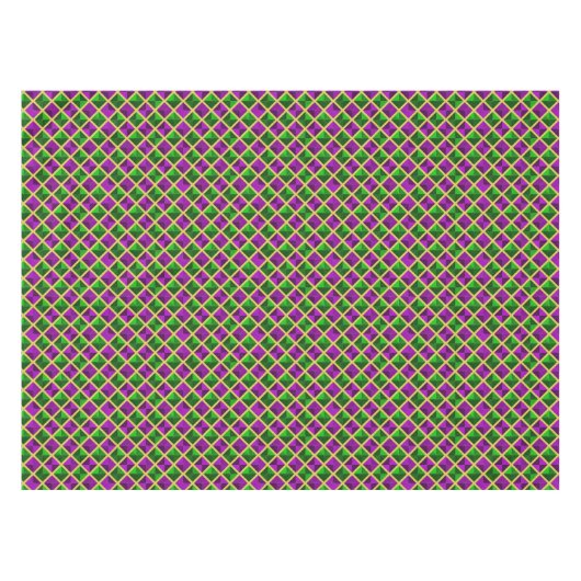 Mardi Gras Diamond Tischdecke (Vorderseite (Horizontal))
