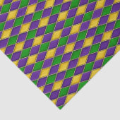 Mardi Gras Diamonds Harlequin Print Pattern Seidenpapier (Detail)