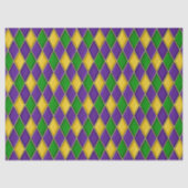 Mardi Gras Diamonds Harlequin Print Pattern Seidenpapier (Vorderseite)