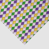 Mardi Gras Diamonds Harlequin Print Pattern Seidenpapier (Detail)