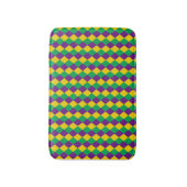 Mardi Gras Diamonds: Lebhaftes, festes Muster Badematte (Vorderseite Vertikal)