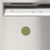 Mardi Gras Diamonds: Lebhaftes, festes Muster Magnet (In Situ (Geschirrspüler))