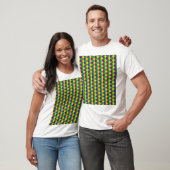 Mardi Gras Diamonds: Lebhaftes, festes Muster T-Shirt (Unisex)