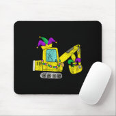 Mardi Gras Digger Crane mit Jester Hat für Kinder Mousepad (Mit Mouse)