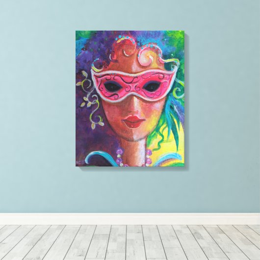Mardi Gras Diva Leinwanddruck (Insitu (Holzboden))