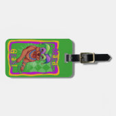 Mardi Gras Dog Gepäckanhänger (Vorderseite horizontal)