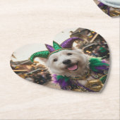 Mardi Gras Dog Jester Costume Untersetzer (angewinkelt)