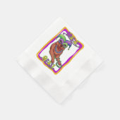 Mardi Gras Dog Serviette (Ecke)