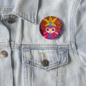 Mardi Gras Doll Button (Beispiel)