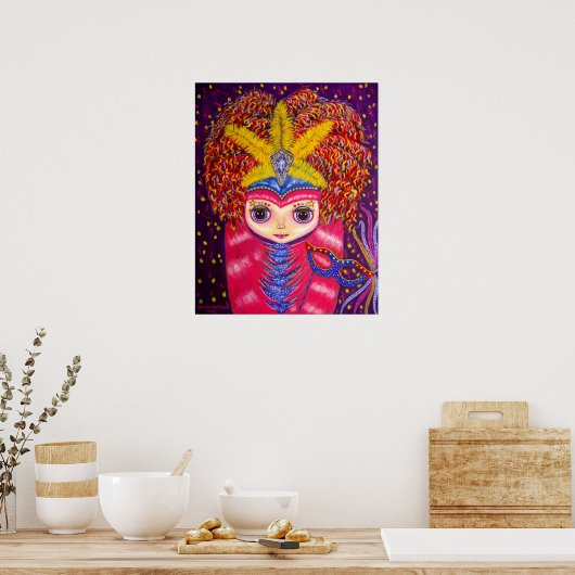 Mardi Gras Doll Poster (Küche)