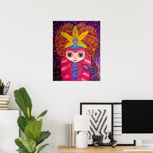 Mardi Gras Doll Poster (Heimbüro)