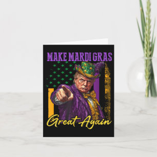 Mardi Gras Donald Trump Funny Mardi Gras American Karte
