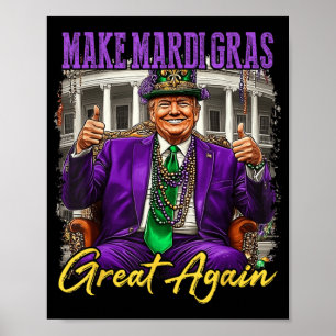 Mardi Gras Donald Trump wieder große amerikanische Poster