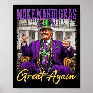 Mardi Gras Donald Trump wieder große amerikanische Poster