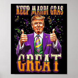 Mardi Gras Donald Trump wieder große amerikanische Poster