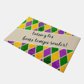 Mardi Gras Door Mat 24"x36" Fußmatte (Schrägansicht)