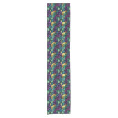 Mardi Gras Druck Kurzer Tischläufer (Vorderseite)