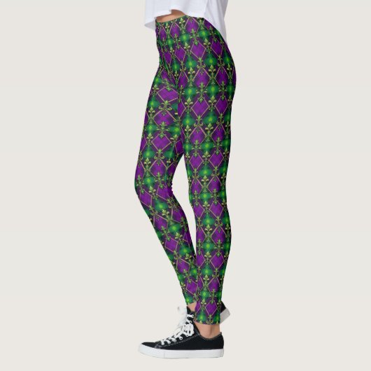 Mardi Gras Druck Leggings (Links)